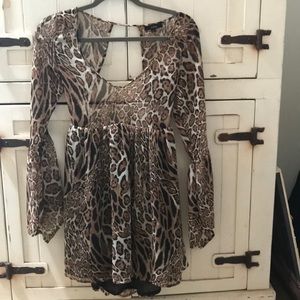 Sexy, flirty low back mini dress